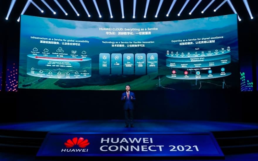 Keynote speech of Zhang Ping'an, CEO of HUAWEI CLOUD and President of Huawei Consumer Cloud Service, Source: Huawei