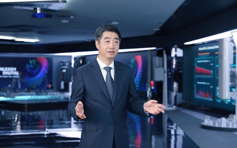 Ken Hu, Rotating Chairman at Huawei, speaking at HUAWEI CONNECT 2022