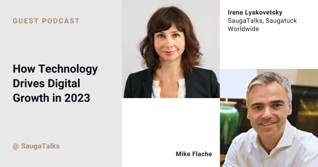 Mike Flache as guest at Irene Lyakovetsky's podcast – how technology drives digital growth in 2023